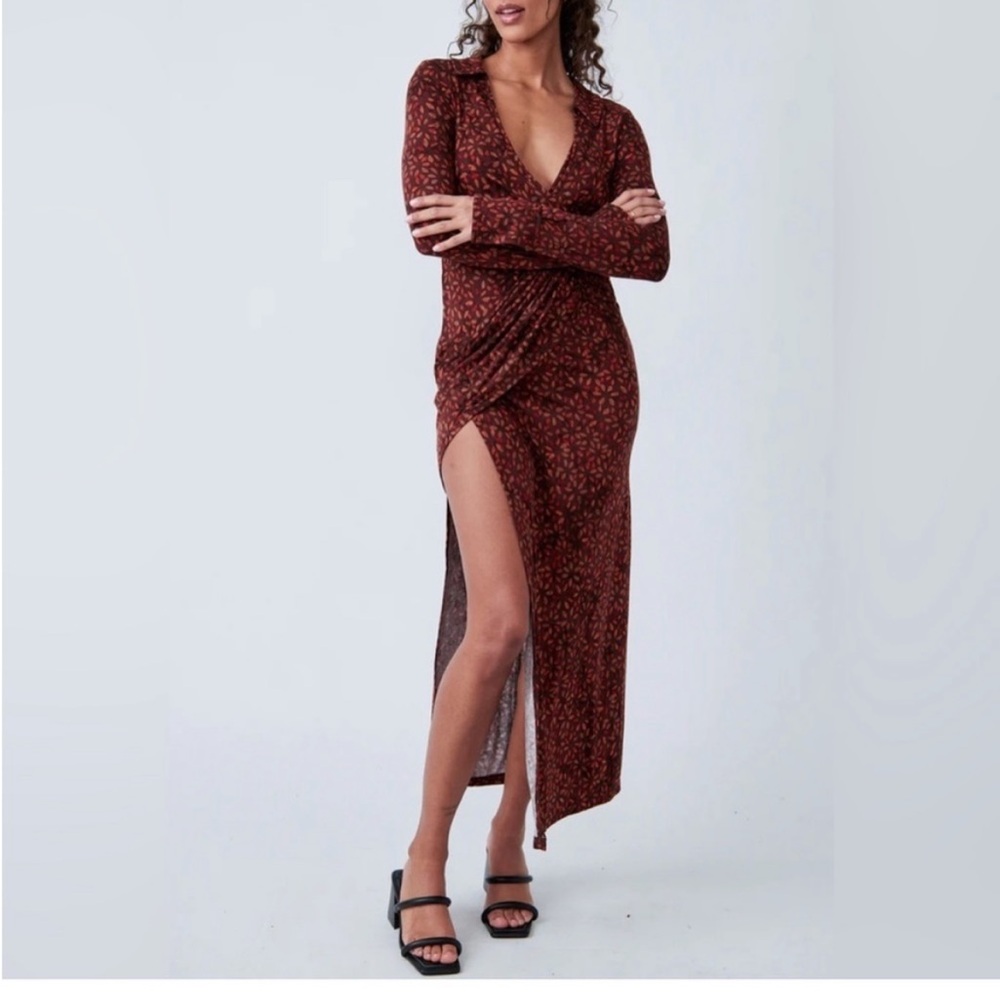 NWOt Free People Shayla Wrap Midi Dress size S